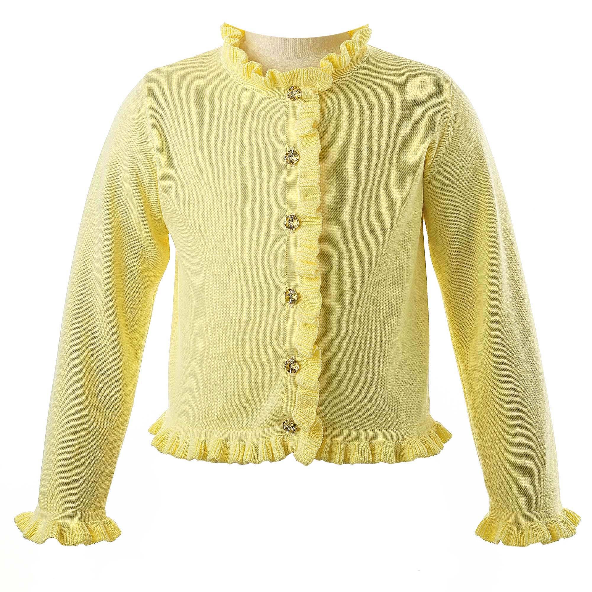 Little girl yellow outlet cardigan