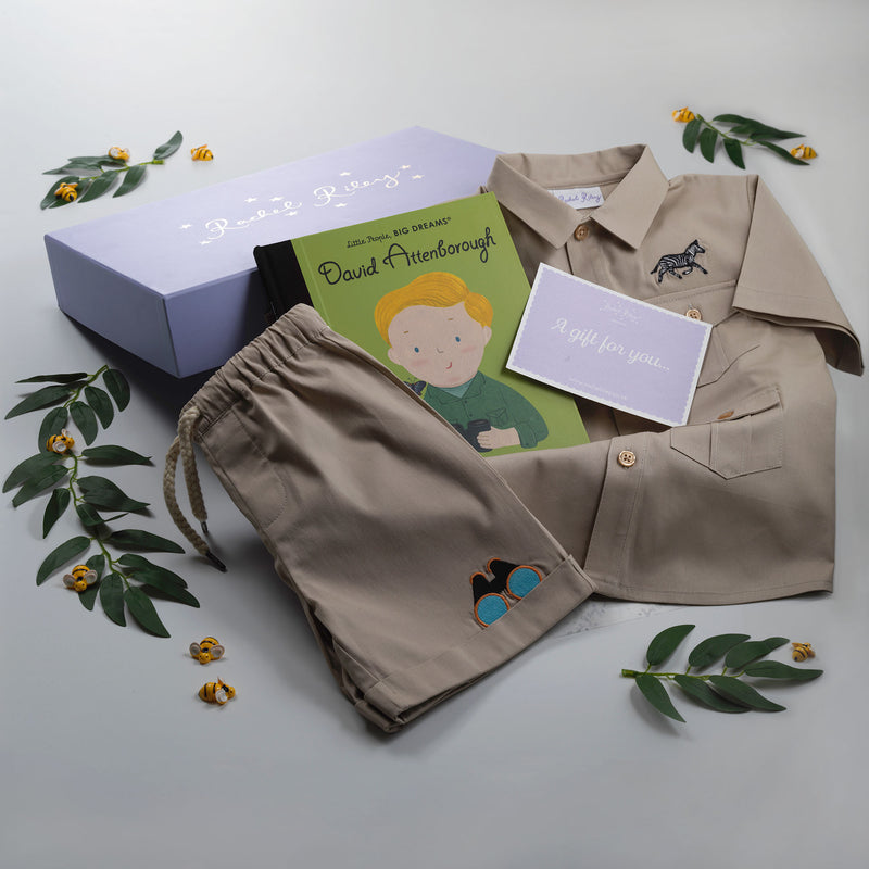 Boys’ Safari Set & Book Gift Box