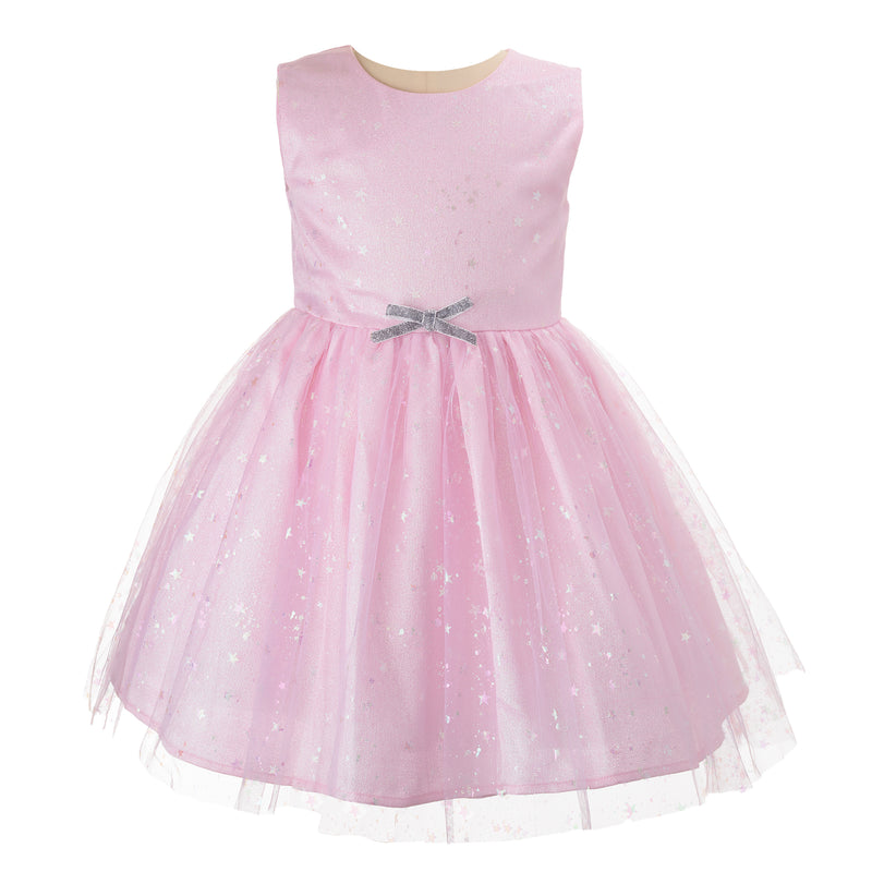 Sparkle Star Tulle Dress Pink