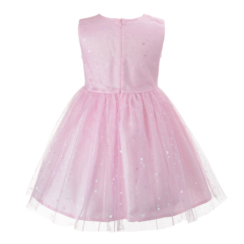 Sparkle Star Tulle Dress Pink