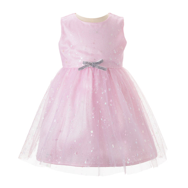 Sparkle Star Tulle Dress Pink
