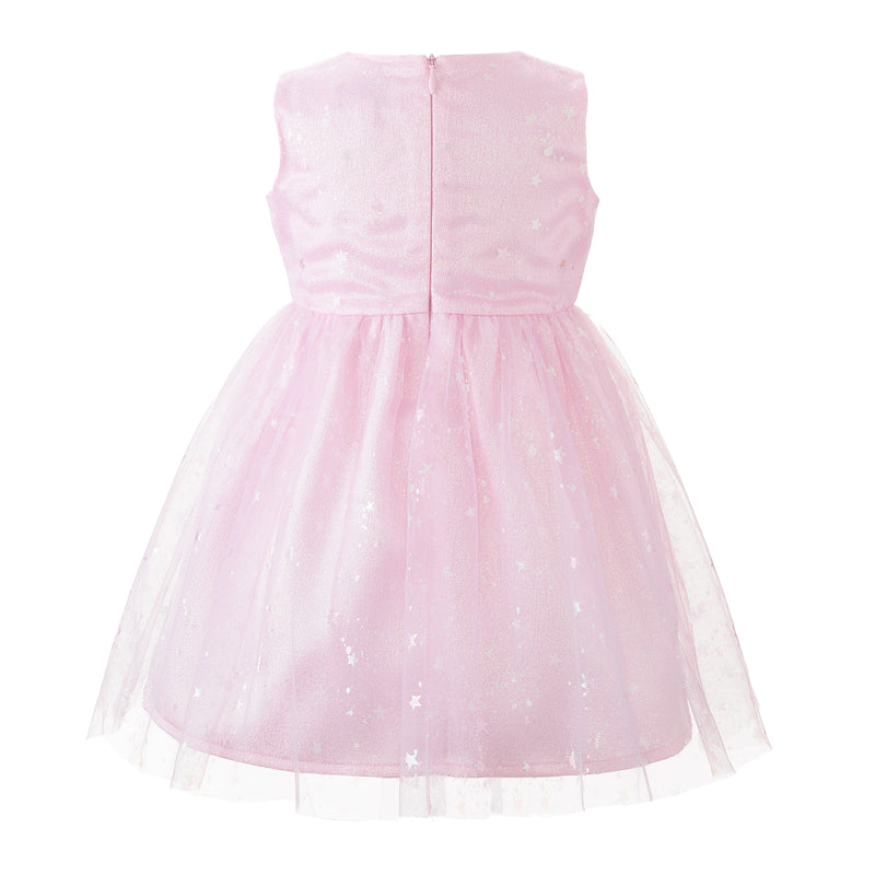 Sparkle Star Tulle Dress Pink