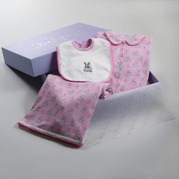 Pink Bunny Baby Gift Set