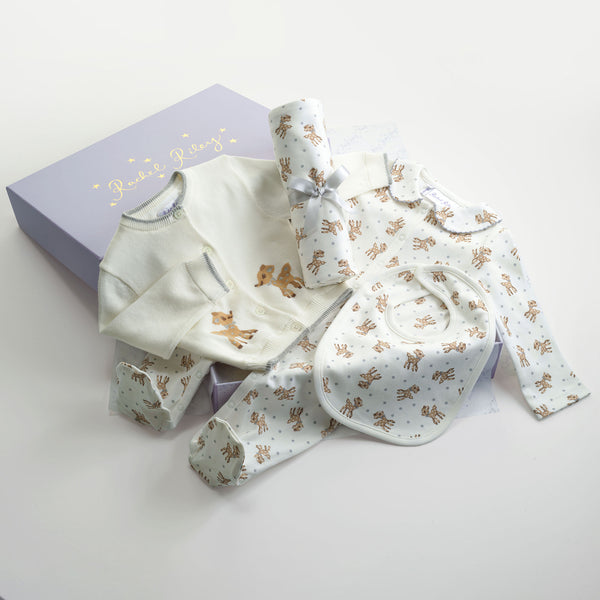 Grey Fawn Baby Gift