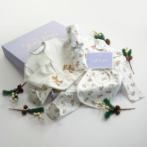 Grey Fawn Baby Gift