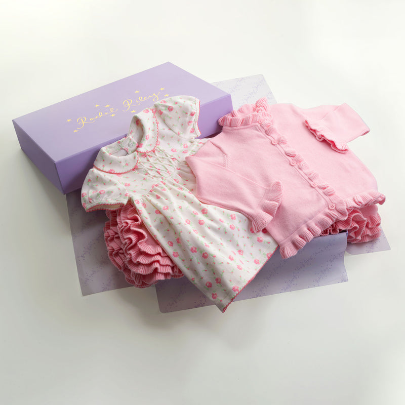 Floral Frill Baby Gift Set