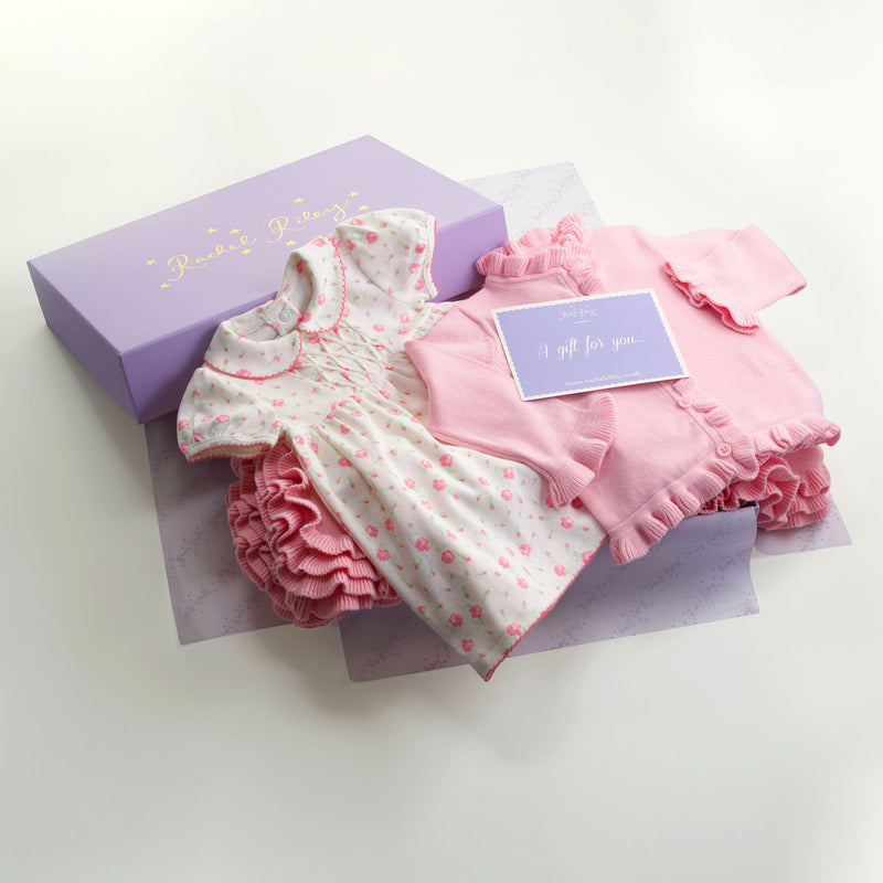 Floral Frill Baby Gift Set