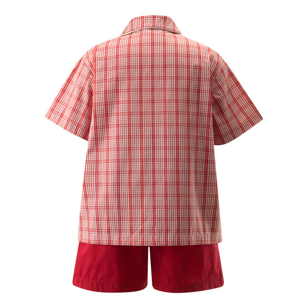 Red Checked Short Pyjamas