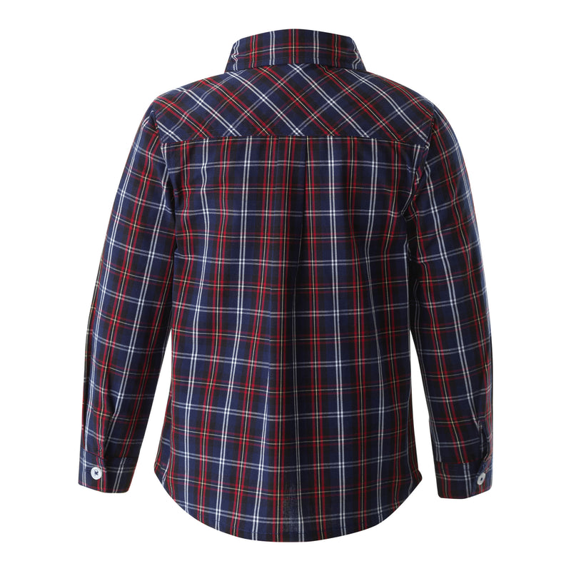 Navy Check Shirt