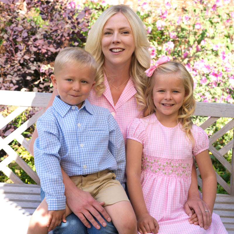 Gingham Smocked Dress