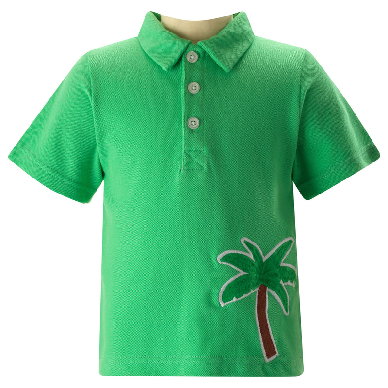 Palm Tree Applique Polo