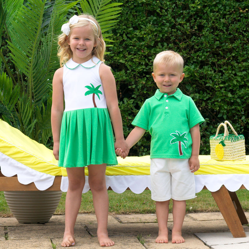 Palm Tree Jersey Dress