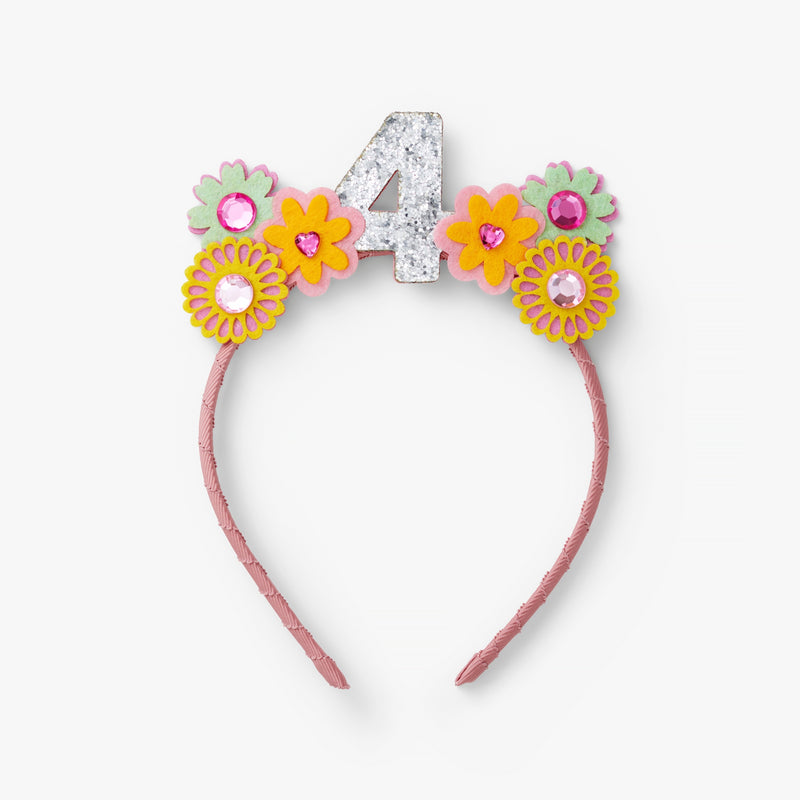 Birthday Floral Gem Crown