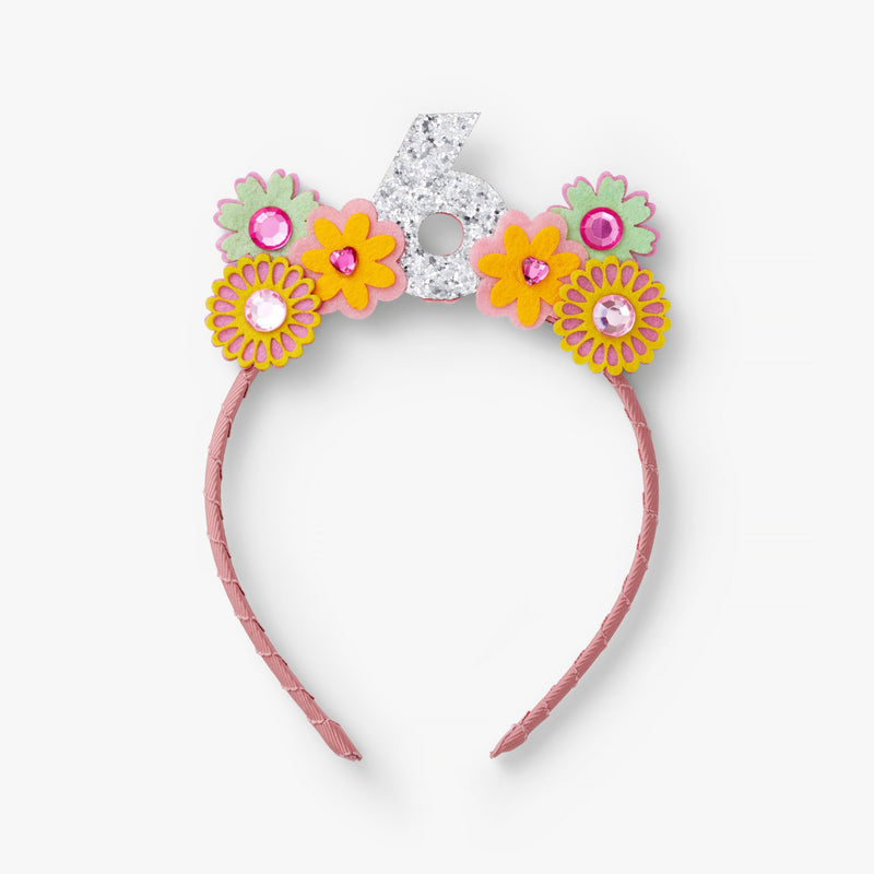 Birthday Floral Gem Crown