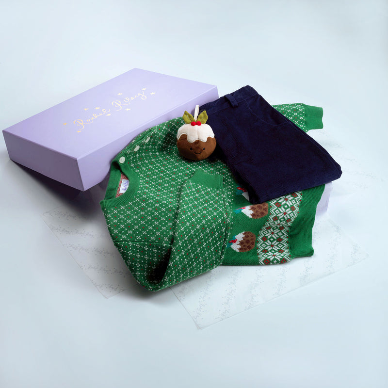 Boys Christmas Pudding Gift Set