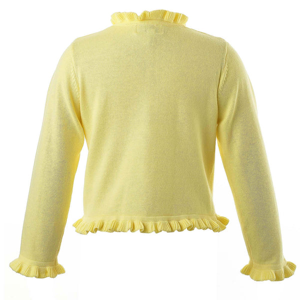 Yellow Frill Cardigan