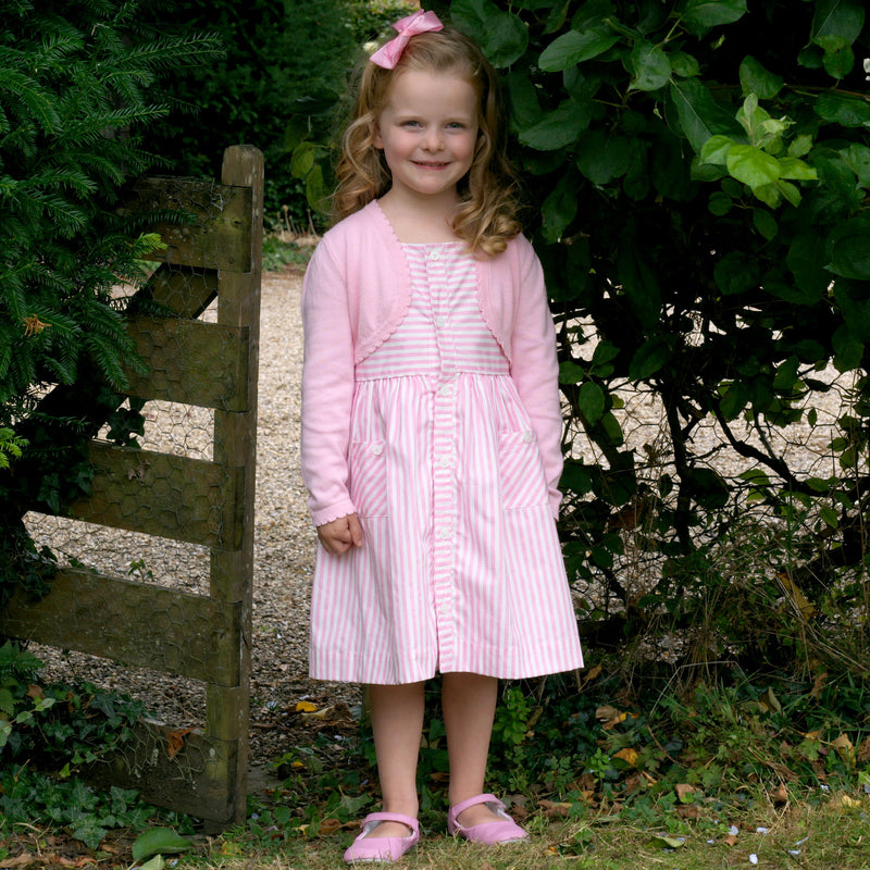 Pink Scalloped Trim Bolero