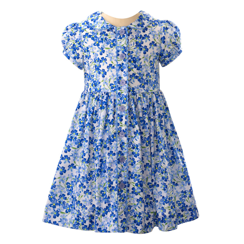 Periwinkle Button-front Dress