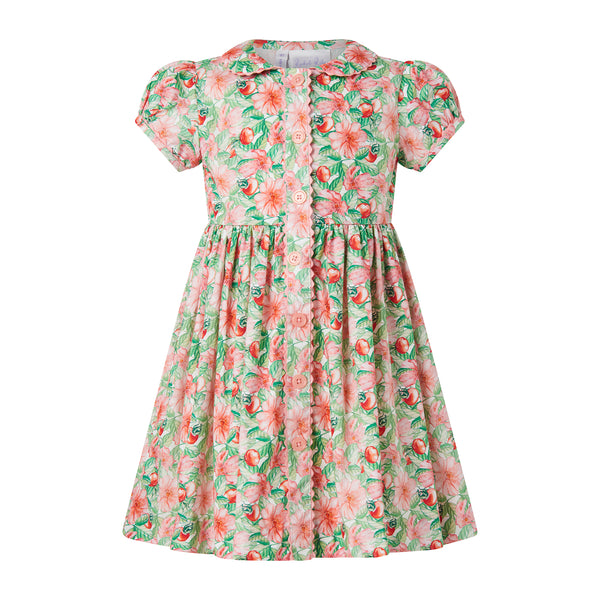 Tropical Fruit Button-front Dress