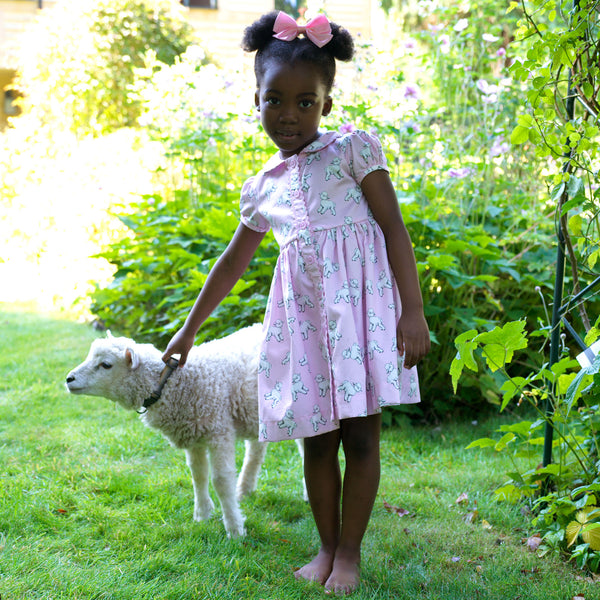 Lamb Button-front Dress