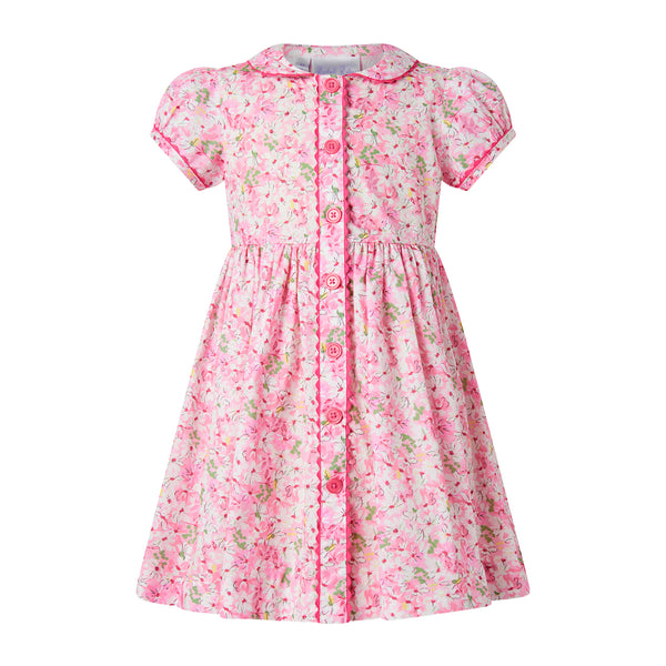 Daisy Button-front Dress, Pink