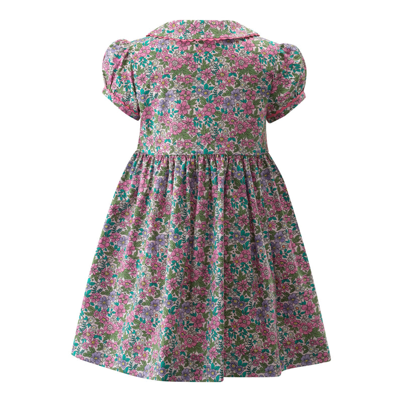 Pansy Floral Button Front Dress