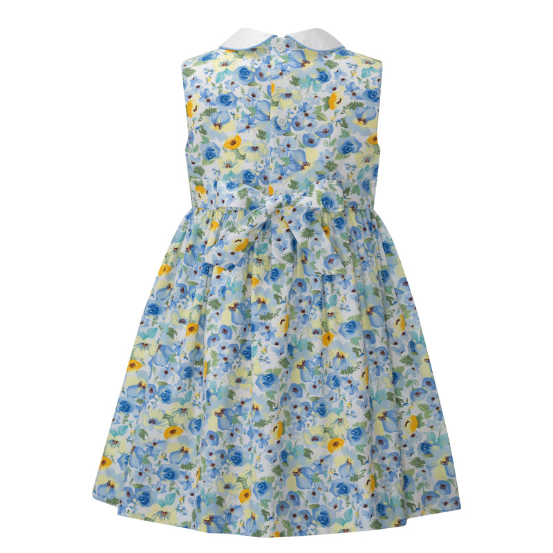 Blue Cosmos Peter Pan Collar Dress