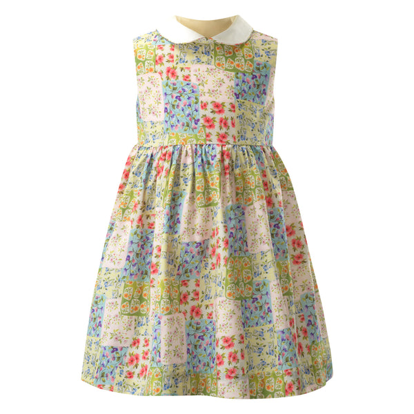 Patchwork Peter Pan Collar Dress