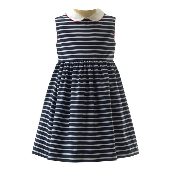 Striped Peter Pan Collar Dress