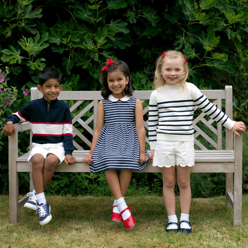 Striped Peter Pan Collar Dress