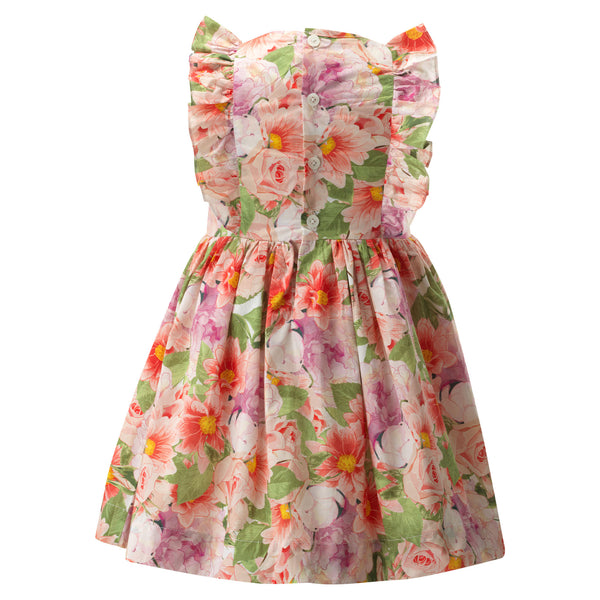 Leafy Rose Frill Dress