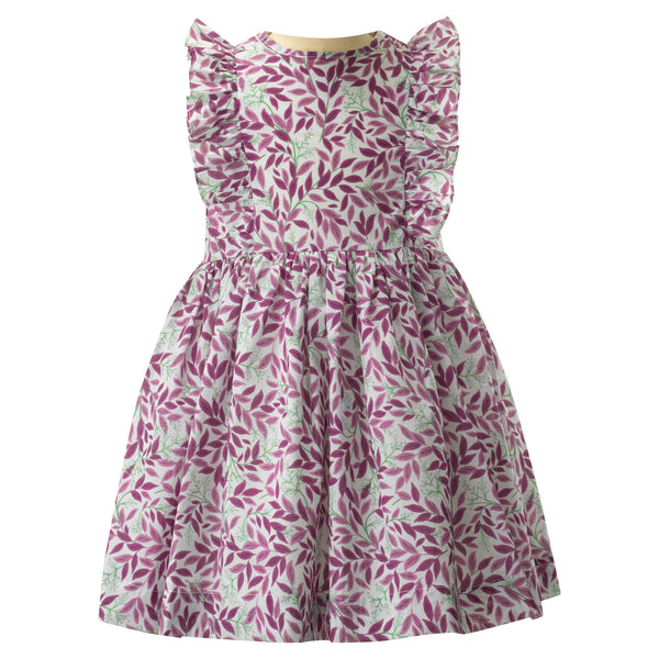 Leafy Frill Dress