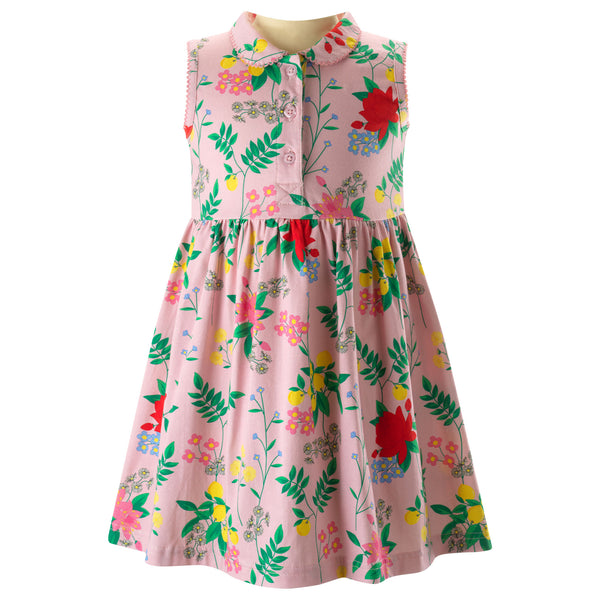 Botanical Floral Jersey Dress