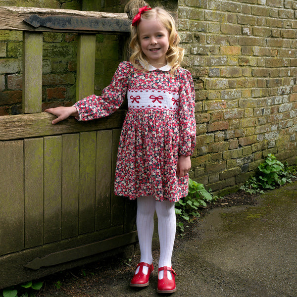 Bow Smocked Dress