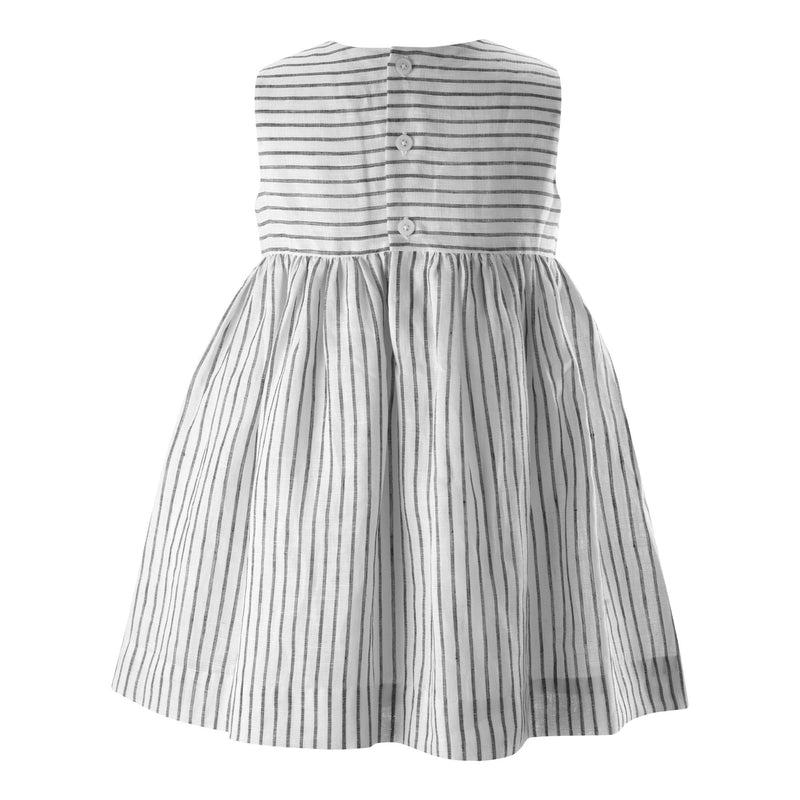 Stripe Linen Bow Dress