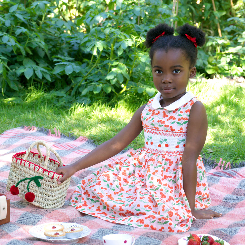 Cherry Smocked Dress