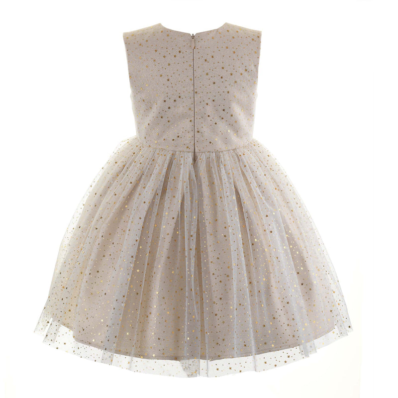 Sparkle Star Tulle Dress Gold