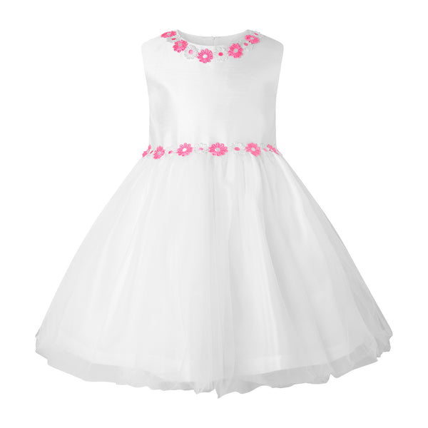 Pink Daisy Tulle Dress