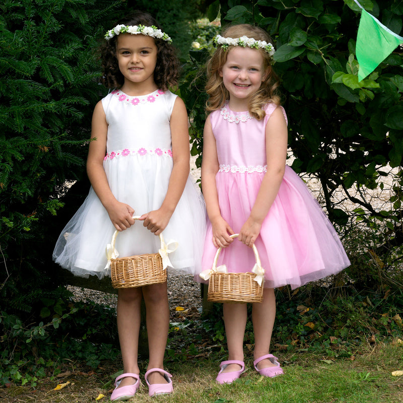 Pink Daisy Tulle Dress