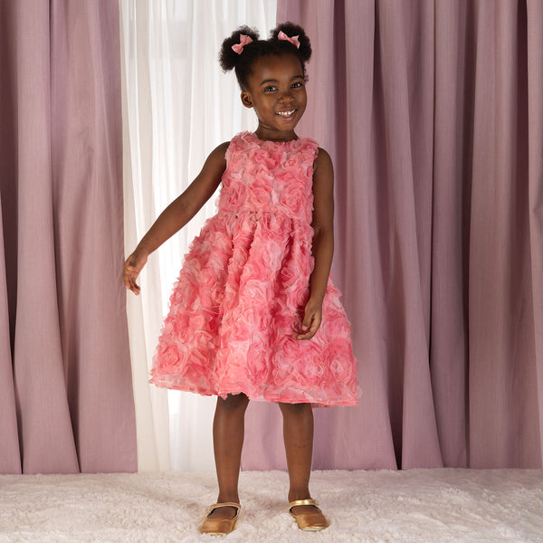 Rosette Flutter Party Dress