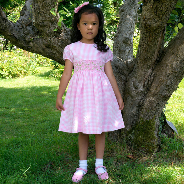 Gingham Smocked Dress