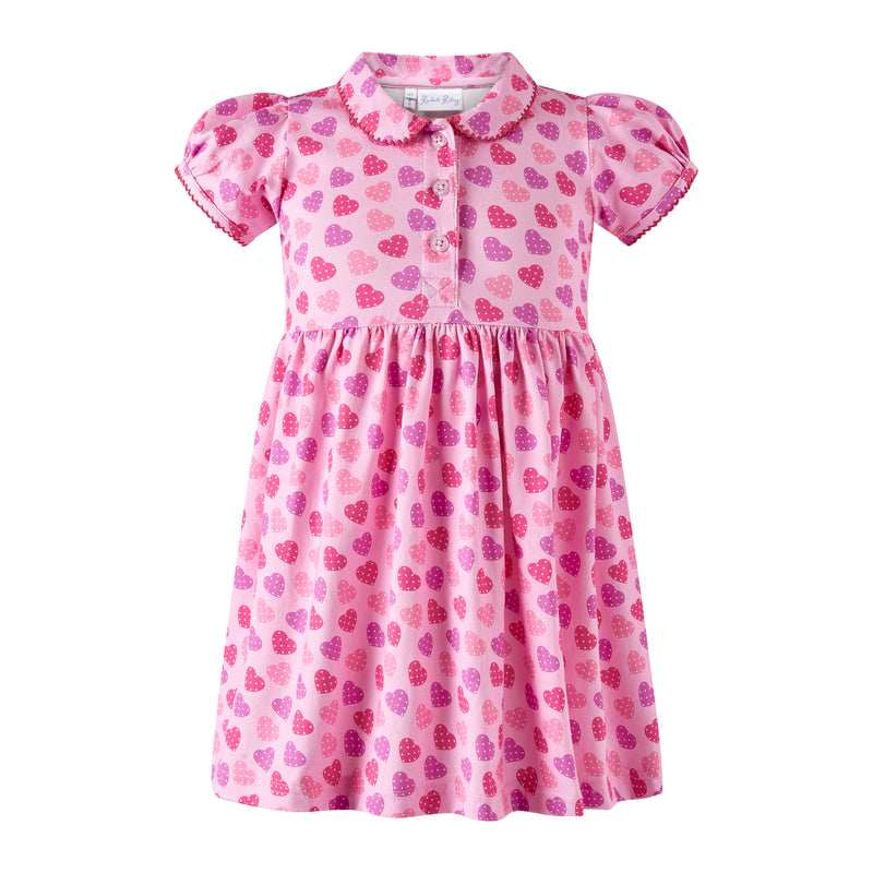 Scatter Heart Jersey Dress