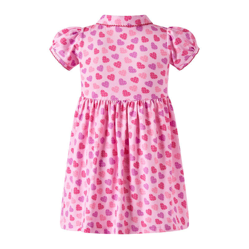 Scatter Heart Jersey Dress