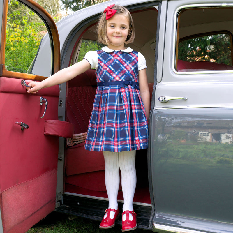 Flared Plaid Dress