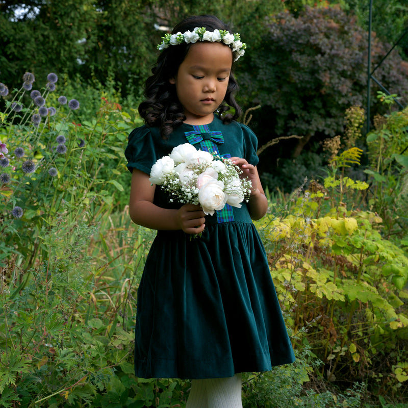 Tartan flower girl dress on sale