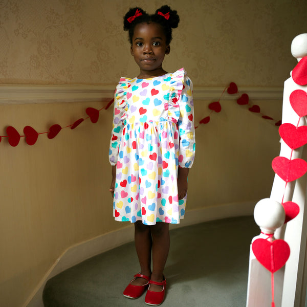 Confetti Heart Frill Dress