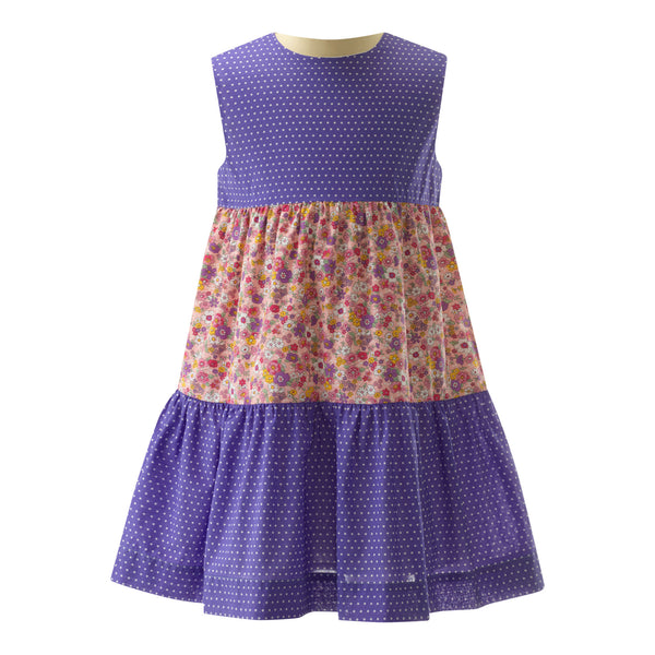 Floral Dot Tiered Dress