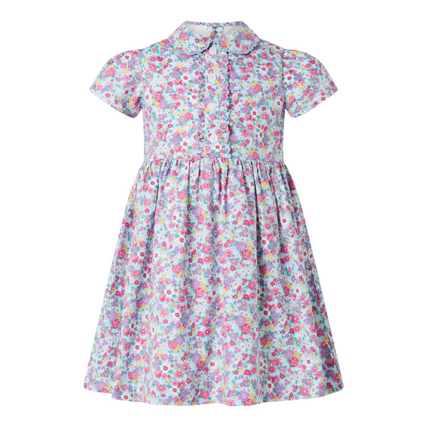 Candy Floral Half Button-front Dress