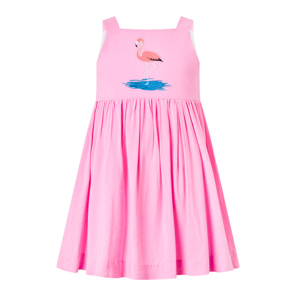 Flamingo Applique Sundress