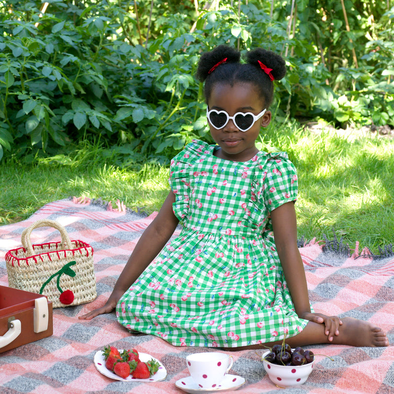 Cherry Check Dress